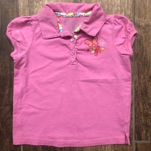Pink Short Sleeve Collared Polo